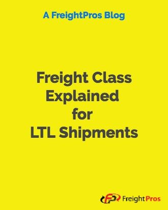 Freight Classification Chart