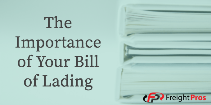 bill of lading