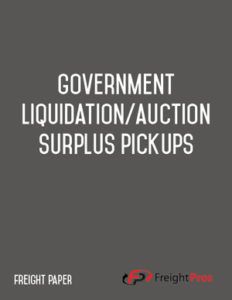 Government Liquidation/Auction Surplus Pickups