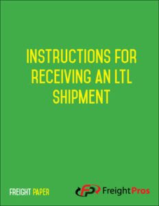 Instructions for Receiving an LTL Shipment