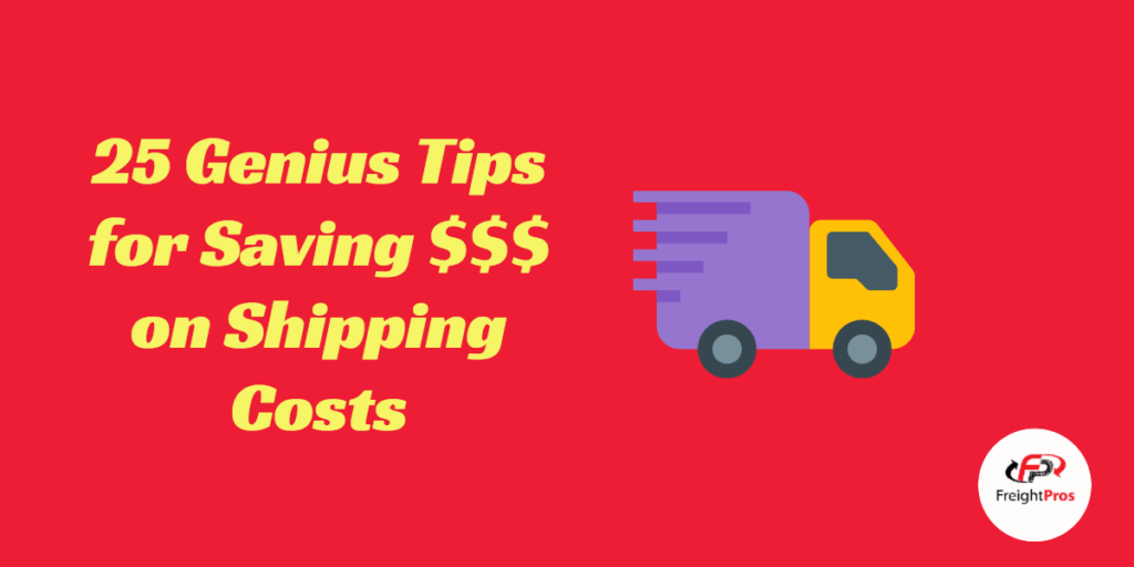 saving money on shipping costs