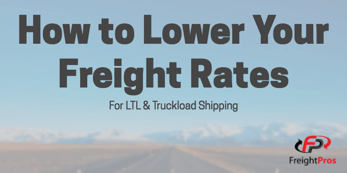 lower freight rates