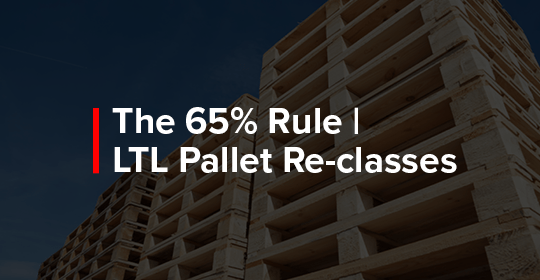 The 65% Rule | LTL Pallet Reclasses